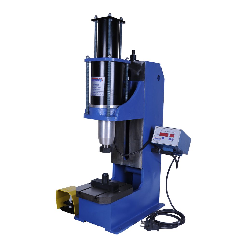 AC6100 Elektirikli Perçin Presi 6000kg/mm2