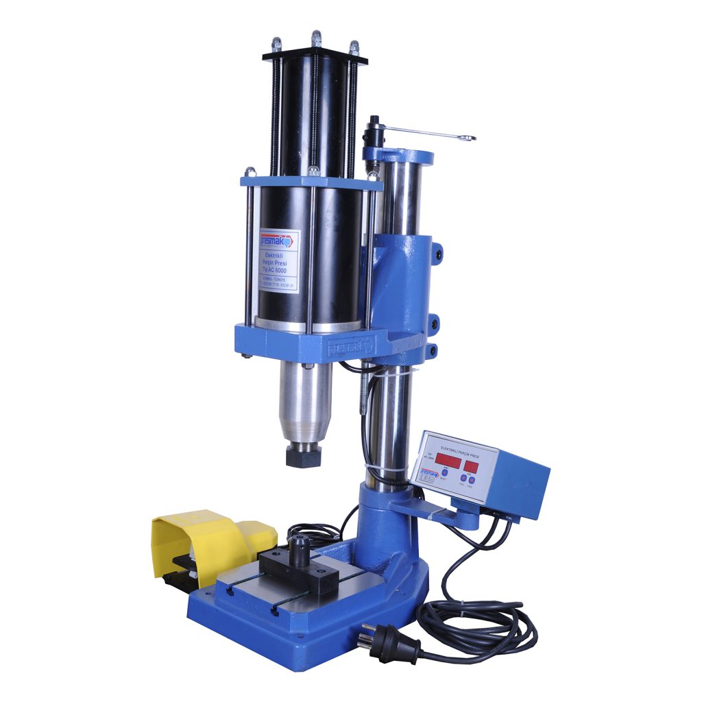 AC6000 Elektirikli Perçin Presi 6000kg/mm2